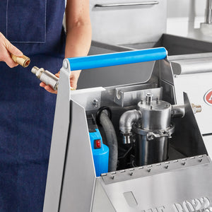 The BOSS attach wand hose to pump