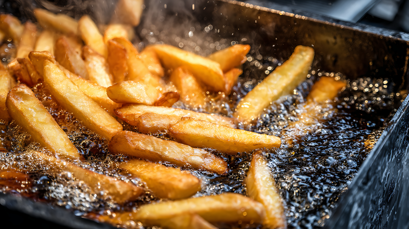 Restaurant kitchen using oil handling system for safe fryer oil transport